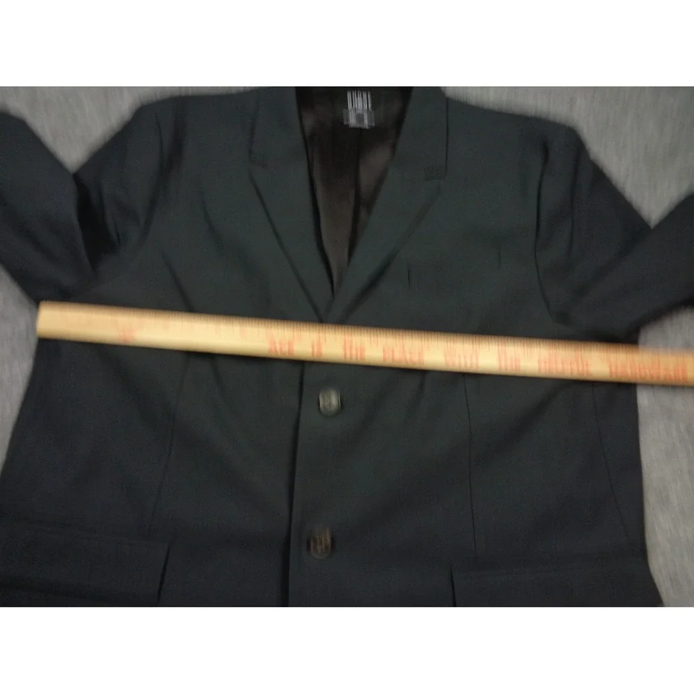 Rhone Commuter Blazer Mens 2XL Classic Fit Black Travel Sport Coat Zipper Pocket